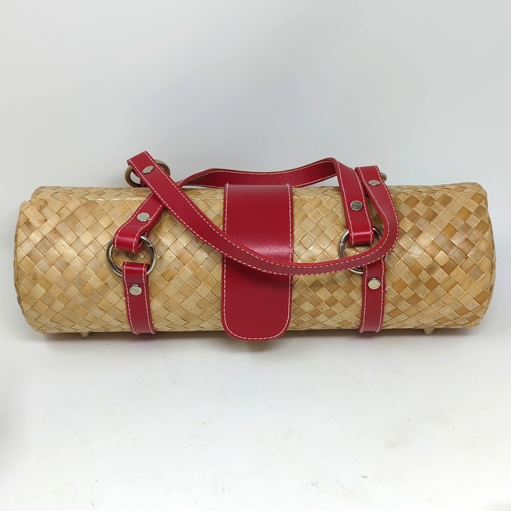 Barrel Basket Weave Vintage Purse
